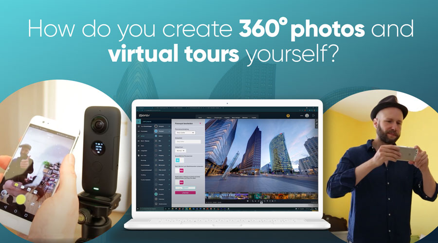 1. How do you create 360° virtual photos and 360° tours yourself?