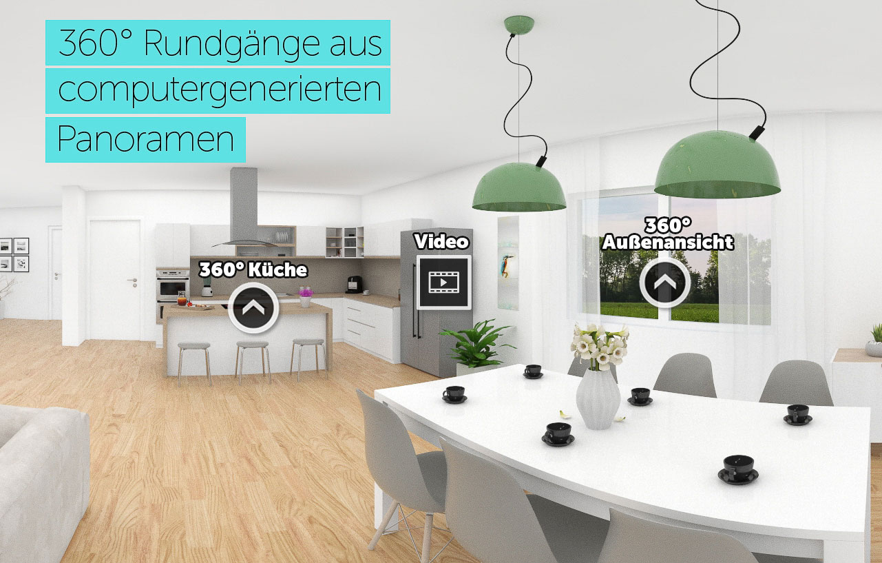 virtuelle touren aus computergenerierten panoramen wohnzimmer