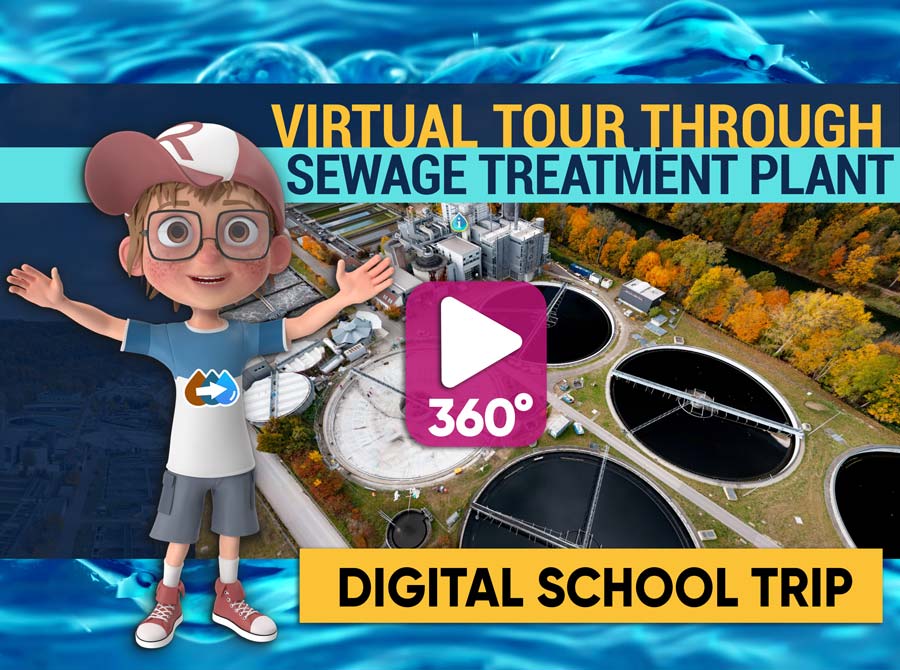 Virtual tour of a sewage treatment plant