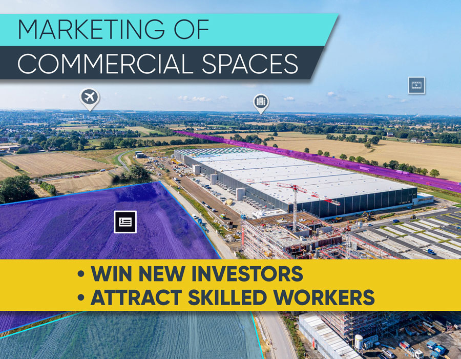 Marketing of commercial areas / attracting investors and skilled workers