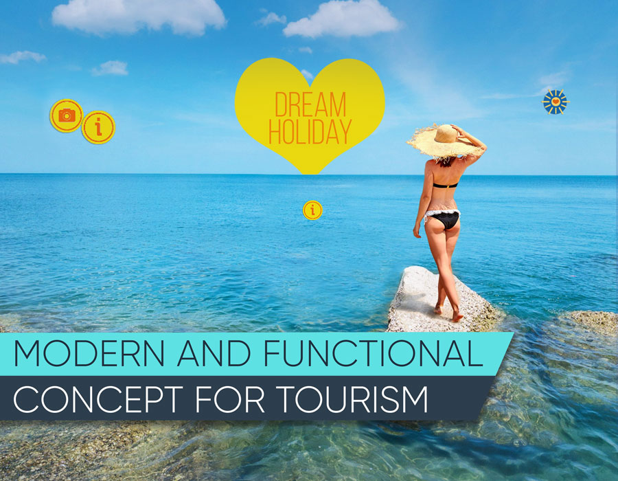 Modern and functional concept for tourism