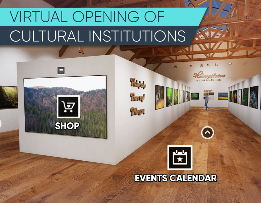 Virtual opening of art and cultural institutions
