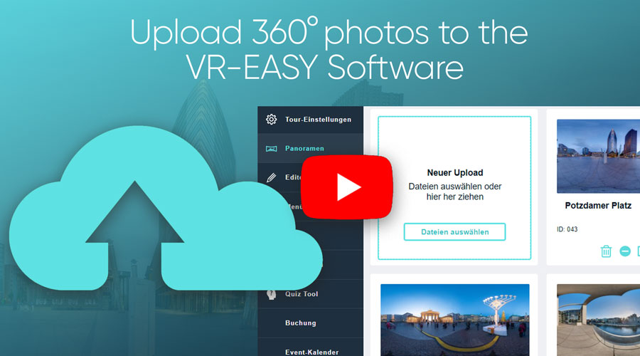 2.2 Uploading 360° photos to the VR-EASY software