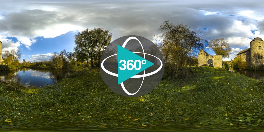Play 'VR 360° - Wasserburg Haus zum Haus in Ratingen mit Luftbild